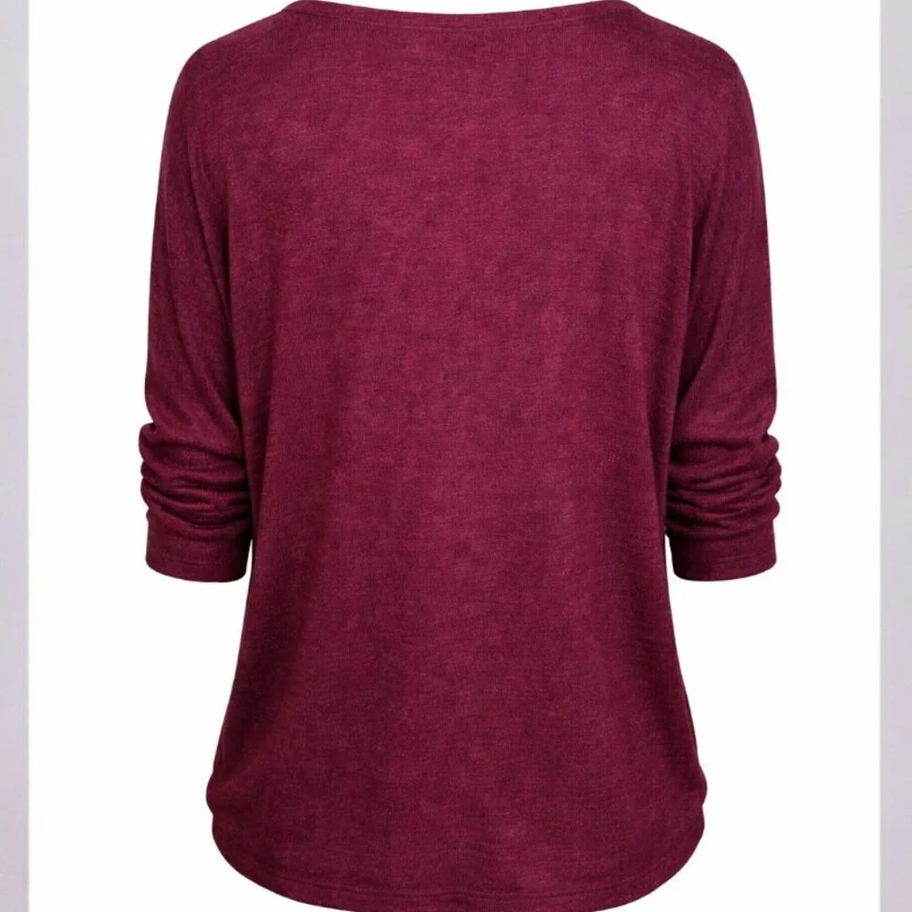 Buffalo David Bitton Magenta Pink Women’s Crewneck Sweater, Size XL